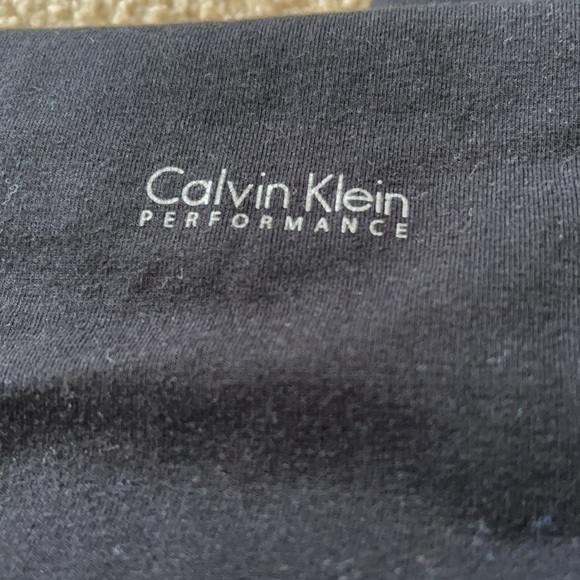 Calvin Klein Performance Black Yoga Pant w/ Blue Ties Size Small Never been worn - Picture 2 of 4